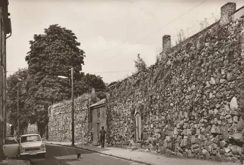 [Ansichtskarte] 0-1430 GRANSEE, An der alten Stadtmauer, Trabbi. 