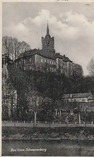 [Ansichtskarte] 4190 KLEVE, Schwanenburg und Umgebung, 1934, Verlag Labs. 