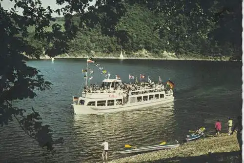 [Ansichtskarte] BINNENSCHIFFE RURSEE, Personenschiff "EIFEL", 1972. 