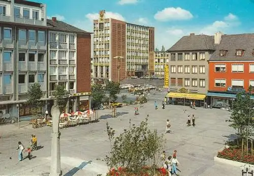 [Ansichtskarte] 5160 DÜREN, Markt mit Mariensäule, City Drogerie, QUELLE... 