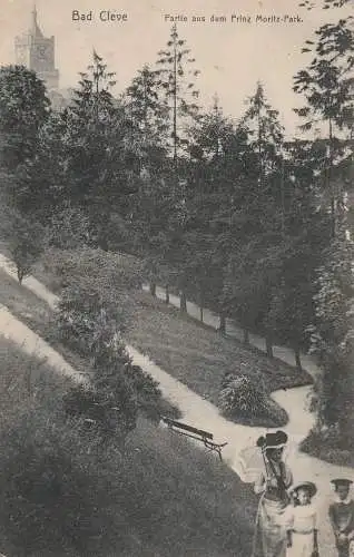 [Ansichtskarte] 4190 KLEVE, Partie aus dem Prinz Moritz Park, 1910, Labs. 