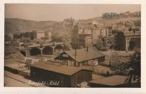 [Ansichtskarte] 5620 VELBERT - BONSFELD, Partie an der Eisenbahnbrücke. 