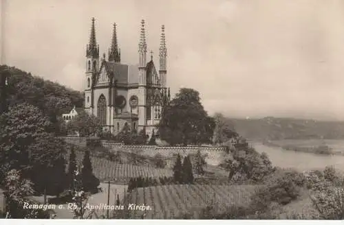 [Ansichtskarte] 5480 REMAGEN, Apollinaris Kirche im Weinberg. 