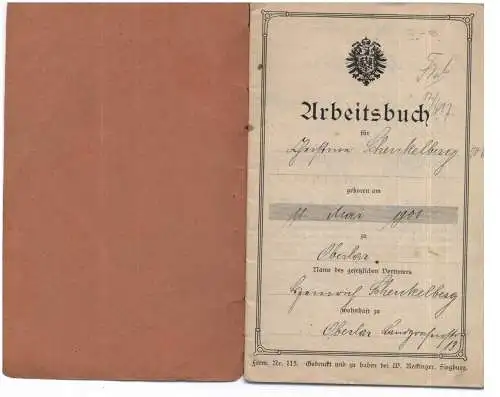 Arbeitsbuch Siegburg / Troisdorf 1917 - 1919