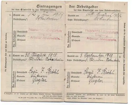 Arbeitsbuch Siegburg / Troisdorf 1917 - 1919