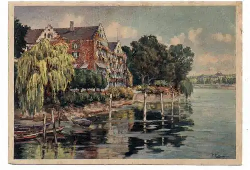 [Ansichtskarte] 7750 KONSTANZ - INSEL MAINAU, Künstler - Karte Kellermann, 1944. 