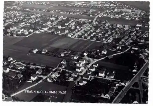 [Ansichtskarte] A 4050 TRAUN, Luftaufnahme 1966. 