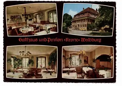 [Ansichtskarte] 7981 WALDBURG, Gasthof Krone. 