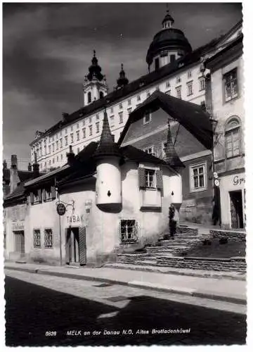 [Ansichtskarte] A 3390 MELK, Altes Brotladenhäusl, TABAK. 