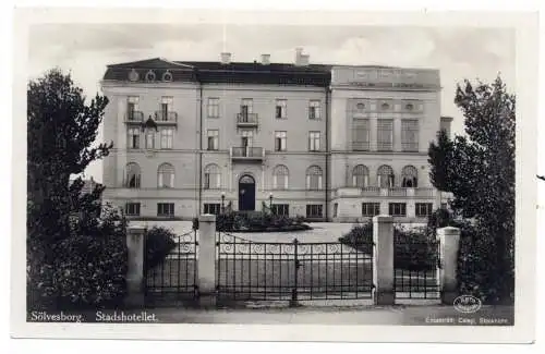 [Ansichtskarte] S 29480 SÖLVESBORG, Stadshotellet, 193... 