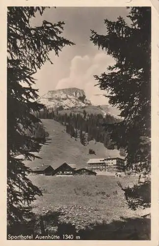 [Ansichtskarte] A 6991 MITTELBERG - HIRSCHEGG, Sporthotel Auenhütte, 1943. 