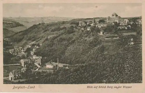 [Ansichtskarte] 5650 SOLINGEN - BURG, Schloß Burg und Unterburg. 