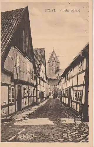 [Ansichtskarte] 4770 SOEST, Haarhofsgasse. 