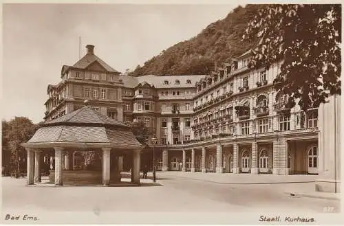 [Ansichtskarte] 5427 BAD EMS, Staatl. Kurhaus, Verlag Kratz # 237. 