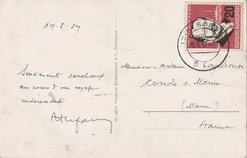 [Ansichtskarte] 4770 SOEST, St. Patroklusdom, 1957. 