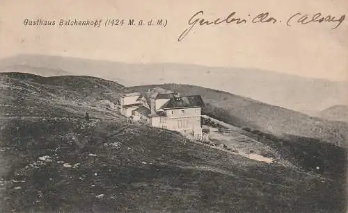 [Ansichtskarte] F 68500 GEBWEILER / GUEBWILER, Gasthaus Belchenkopf, 1909. 