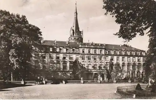 [Ansichtskarte] 6120 ERBACH, Schloß, Landpoststempel "Unter Mossau über Michaelstadt", 1958. 