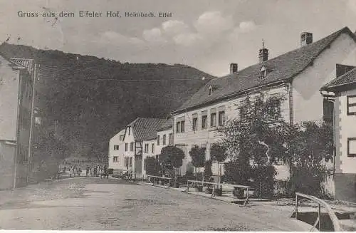 [Ansichtskarte] 5169 HEIMBACH, Gruss aus dem Eifeler Hof, 1906. 