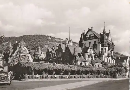 [Ansichtskarte] 6220 RÜDESHEIM - ASSMANNSHAUSEN, Hotel Krone, 1957. 