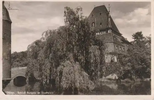 [Ansichtskarte] 5160 DÜREN - NIEDERAU, Schloß Burgau, 1942. 