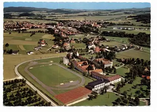 [Ansichtskarte] A 3250 WIESELBURG, Josephinum, Fussball - Stadion, Luftaufnahme. 