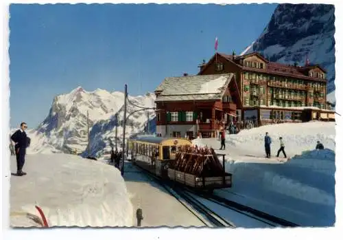 [Ansichtskarte] EISENBAHN / RAILWAY, Zahnradbahn zur Kleinen Scheidegg, 1963. 