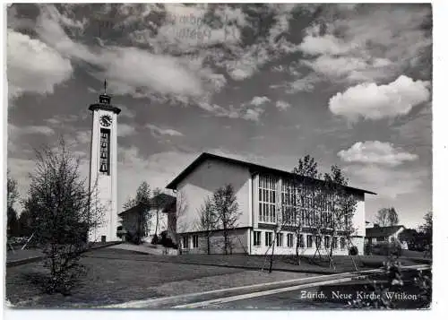 [Ansichtskarte] ZH 8000 ZÜRICH - WITIKON ZH, Neue Kirche, 1960. 