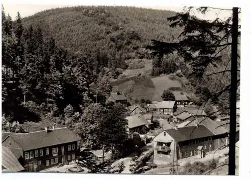 [Ansichtskarte] 0-6120 EISFELD - SAARGRUND, Blick in den Ort, 1968. 