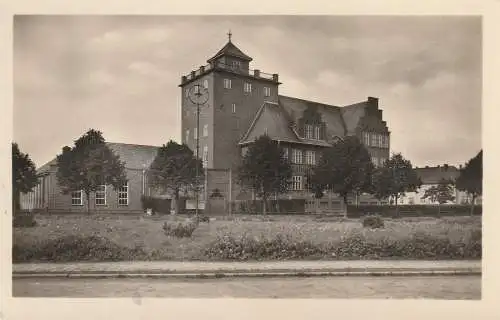 [Ansichtskarte] 0-1430 GRANSEE, Zentralschule 1956. 