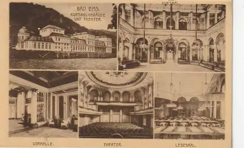 [Ansichtskarte] 5427 BAD EMS, Kursaal und Theater. 