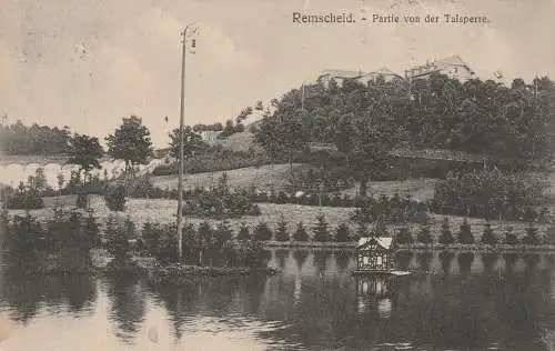 [Ansichtskarte] 5630 REMSCHEID, Partie von der Talsperre, 1913. 