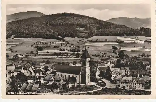 [Ansichtskarte] 7807 ELZACH, Blick auf Kirche und Umgebung, 1955. 