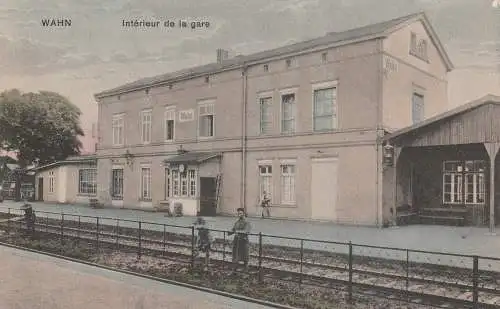 [Ansichtskarte] 5000 KÖLN - WAHN, Bahnhof von der Gleisseite, 20er Jahre, franz. Besatzungszeit. 