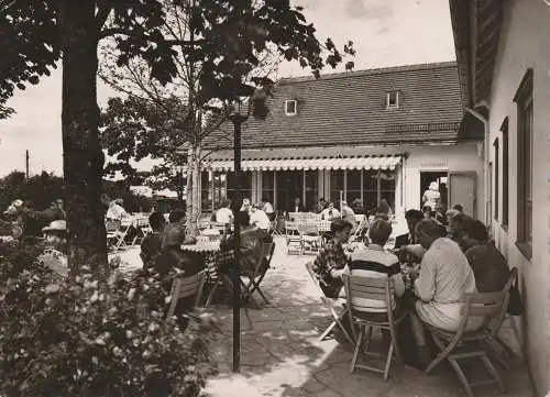 [Ansichtskarte] 8874 LEIPHEIM, Autobahn Rasthaus und Hotel, 1956. 