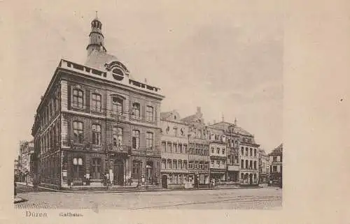 [Ansichtskarte] 5160 DÜREN, Rathaus und Umgebung, 1926. 