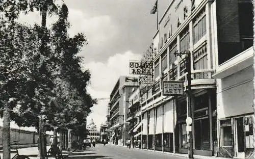 [Ansichtskarte] EGYPT - PORT SAID, Sharia Sultan Hussein, Simon Arzt building, 1960. 