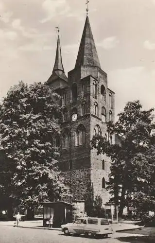 [Ansichtskarte] 0-1430 GRANSEE, Kirche, WARTBURG 312, 1965. 