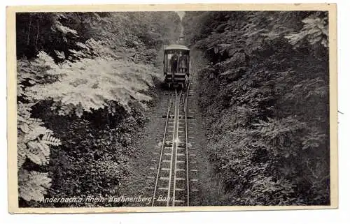 [Ansichtskarte] 5470 ANDERNACH, Krahnenbergbahn, Standseilbahn / Wasserbalast. 