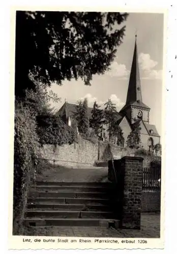 [Ansichtskarte] 5460 LINZ, Pfarrkirche, 1950. 