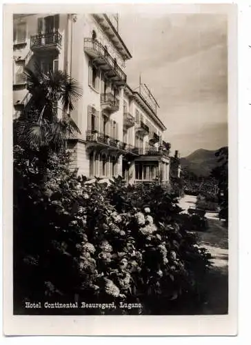 [Ansichtskarte] CH 5900 LUGANO TI, Hotel Continental Beauregard. 