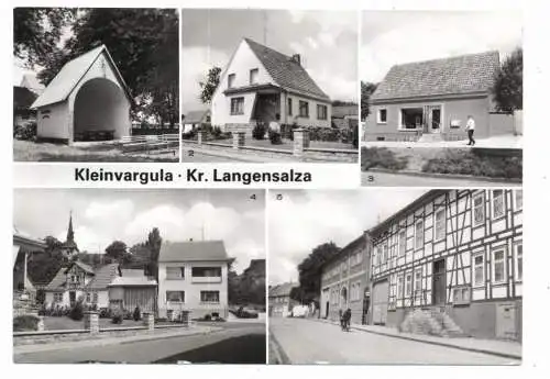 [Ansichtskarte] 0-5824 HERBSLEBEN - KLEINVARGULA, Konsum, hauptstrasse, Musikpavillon... 