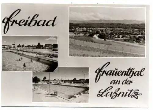 [Ansichtskarte] A 8253 FRAUENTHAL Laßnitz, Freibad. 