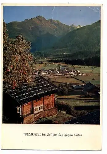 [Ansichtskarte] A 5722 NIEDERNSILL, Blick auf den Ort, Mühlbachtal, Hohe Tauern, 1959. 