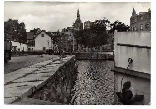 [Ansichtskarte] 0-2300 STRALSUND, Am Querkanal, 1968. 