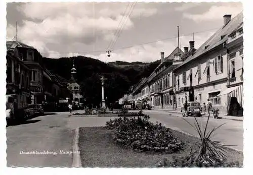 [Ansichtskarte] A 8530 DEUTSCHLANDSBERG, Hauptplatz 1959, Oldtimer. 