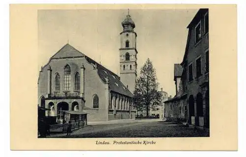 [Ansichtskarte] 8990 LINDAU, Protestantische Kirche. 