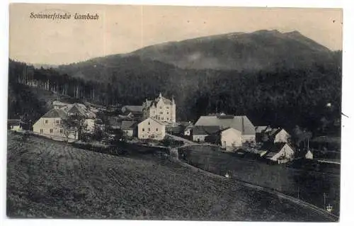 [Ansichtskarte] 8496 LAM - LAMBACH, Blick auf die Sommerfrische, 1910. 