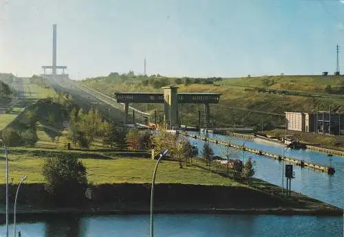 [Ansichtskarte] BINNENSCHIFFE - CHARLEROI - BRÜSSEL KANAL, Schiffshebewerk Ronquieres. 