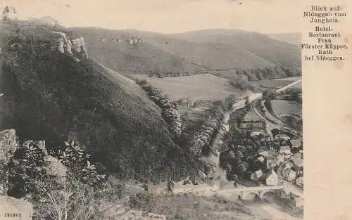 [Ansichtskarte] 5168 NIDEGGEN, Blick vom Jungholz, 1907. 