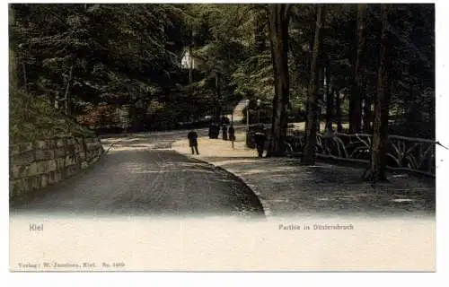 [Ansichtskarte] 2300 KIEL, Partie in Düsternbrock, ca. 1905, Verlag Jacobsen. 